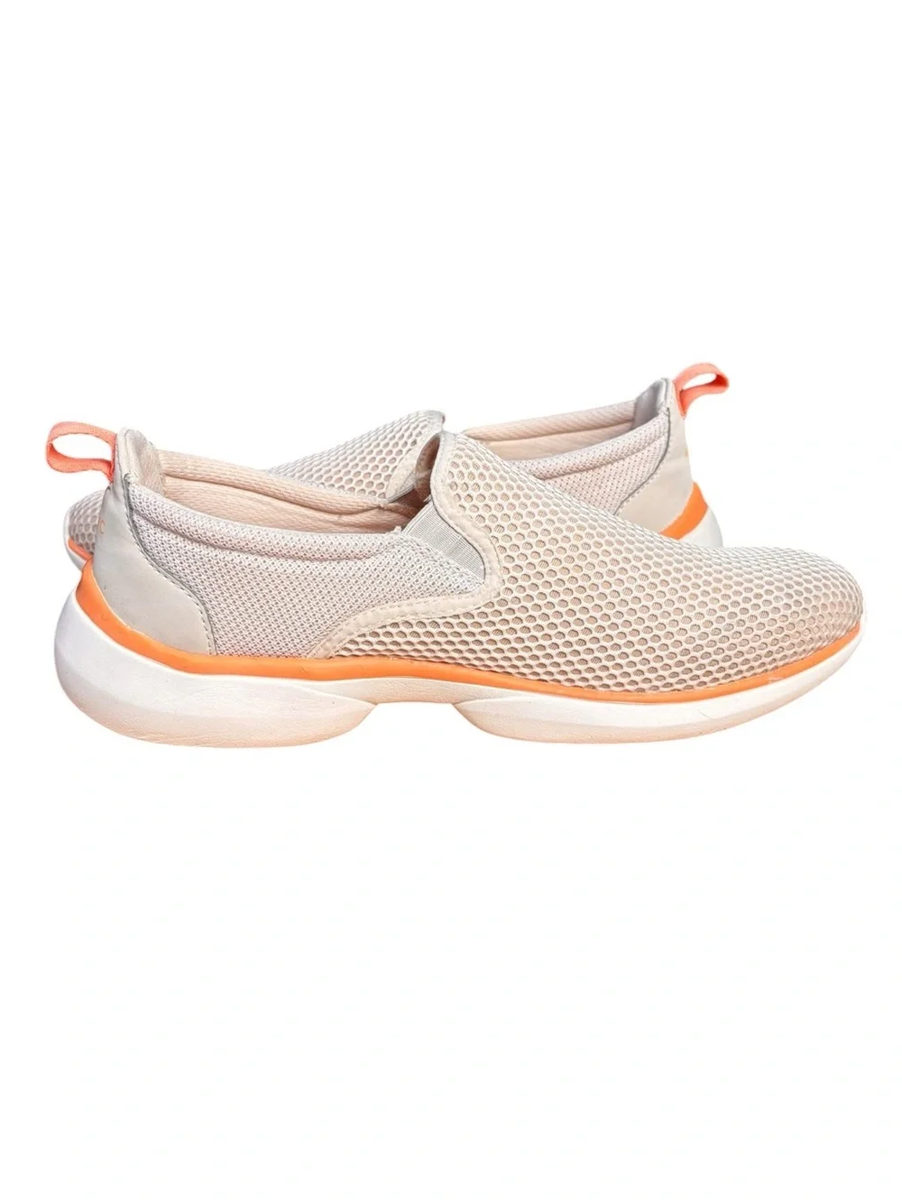 Vionic Vortex Zeta Active Slip-on Sneakers - Cream/Orange Women’s Sz 9